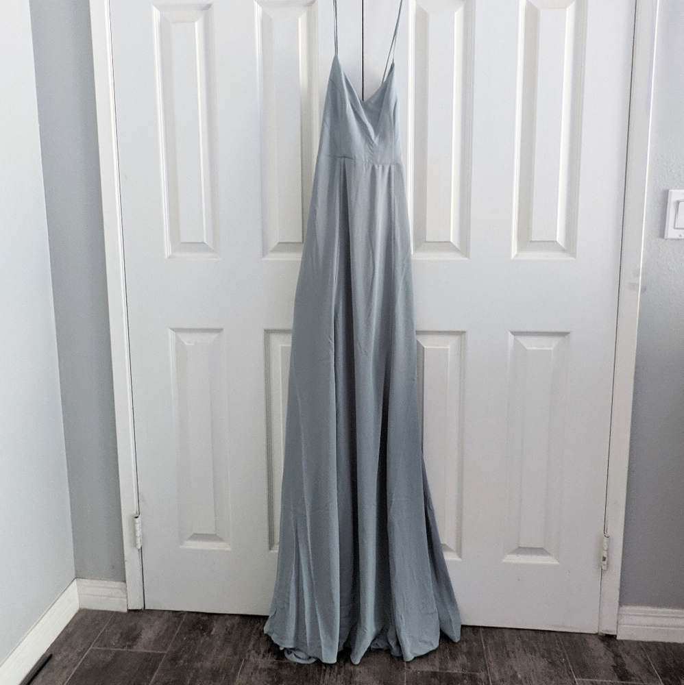 SHOW ME YOUR MUMU Godshaw Goolddess Chiffon Maxi Dress Gown - Picture 2 of 3